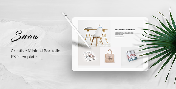 Snow - Minimal & Clean Portfolio PSD Template