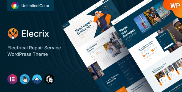 Preview image for Elecrix – Electrical Repair Services WordPress Theme