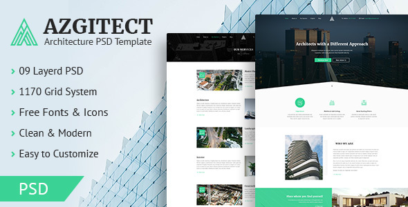 Azgitect - Architecture PSD Template