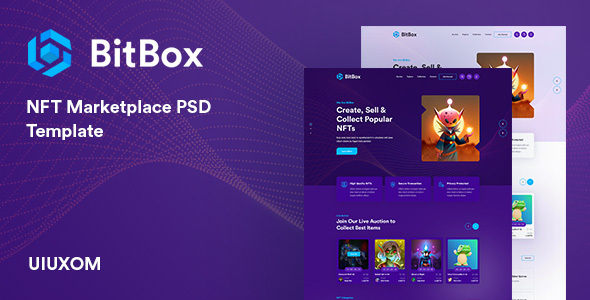 BitBox - NFT Marketplace PSD Template