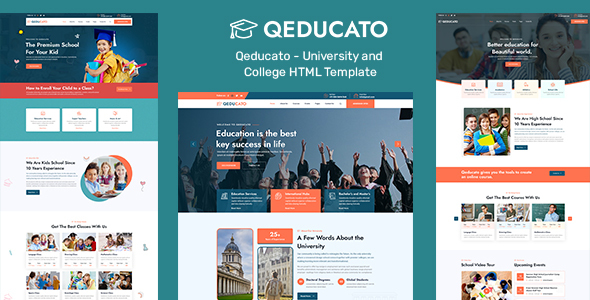 Qeducato - University and College HTML Template