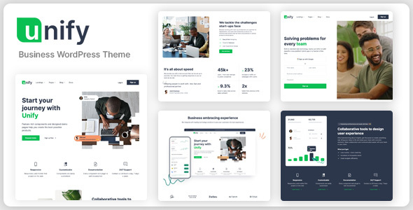 Unify - Multipurpose Business WordPress Theme product preview