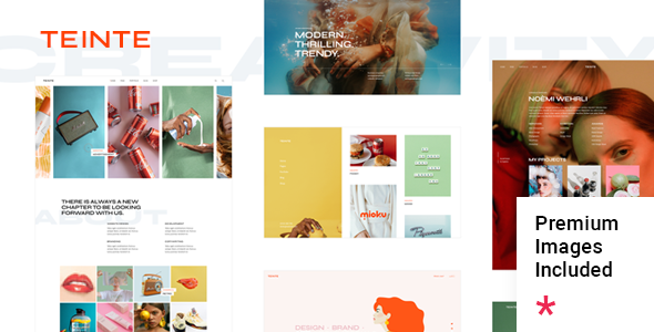 Teinte - Creative Portfolio WordPress Theme