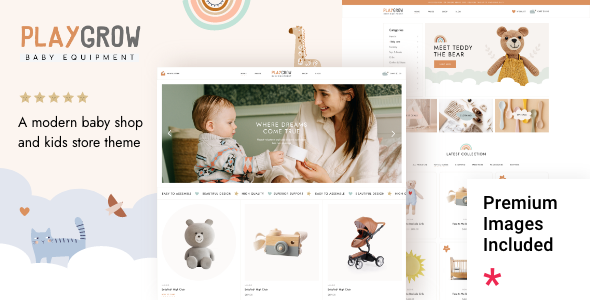 PlayGrow - Baby Shop and Kids Store WordPress Theme