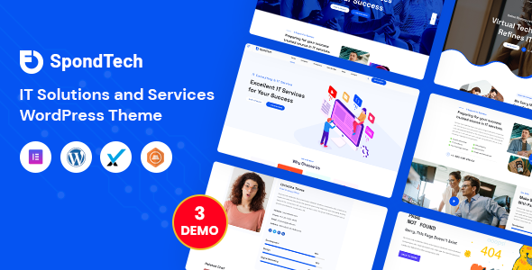 Preview image for SpondTech - IT Solutions And Services WordPress Theme