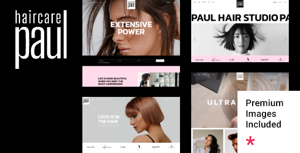 PaulHair - Hair Salon and Hairdresser WordPress Theme