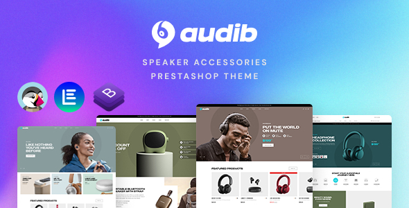 Leo Audib Elementor - Speaker Accessories Prestashop Theme