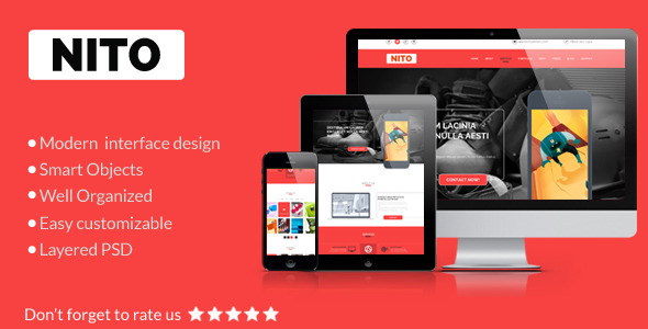 Nito - OnePage Portfolio PSD Template