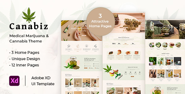 Canabiz - Weed, Marijuana & CBD Oil Shop XD Template
