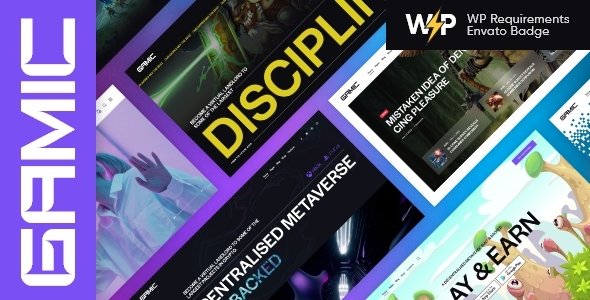 Gamic - Gaming Metaverse Game & Crypto WordPress Theme