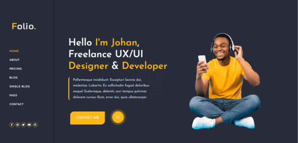 Folio - Creative Portfolio Elementor Pro Template Kit