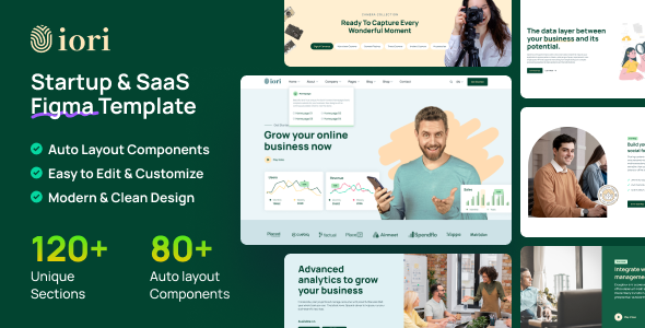 iori - Startup & SaaS Figma Template