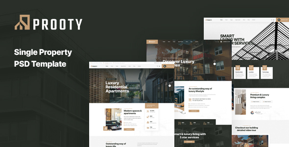 Prooty - Single Property PSD Template