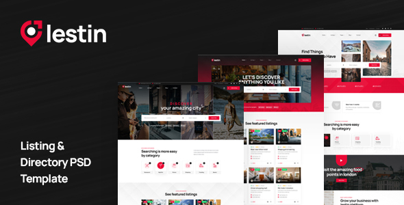 Lestin - Listings & Directory PSD Template