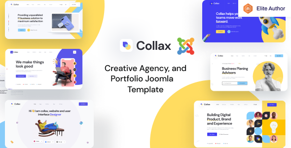 Collax - Creative Agency And Portfolio Joomla 6 Template