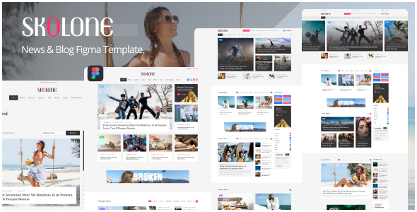 Skolone - News & Blogs Figma Template listing image