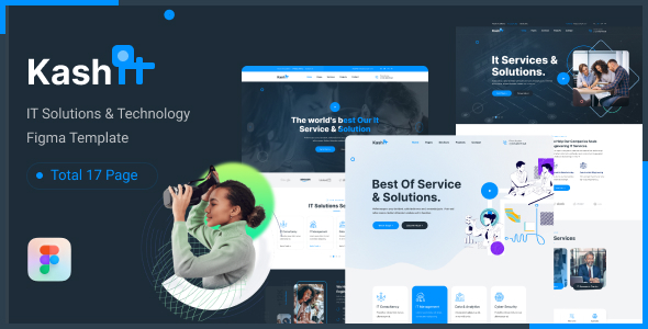Kashit - Technology & IT Solutions Figma Template product preview