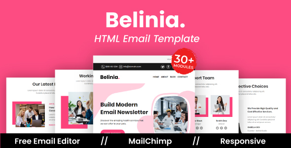 Belinia Agency - Multipurpose Responsive Email Template