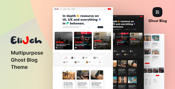 Elijah - Multipurpose Ghost Blog Theme
