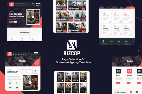 Bizcop - Business & Agency Elementor Template Kit