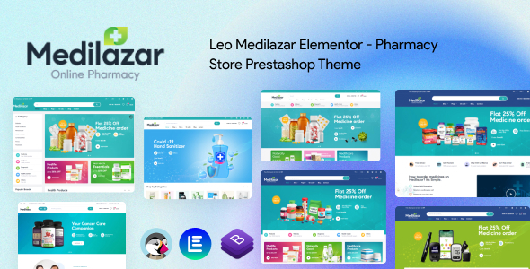 Preview image for Leo Medilazar Elementor - Pharmacy Store Prestashop Theme