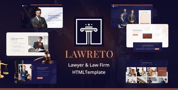 Lawreto - Lawyer & Law Firm HTML Template