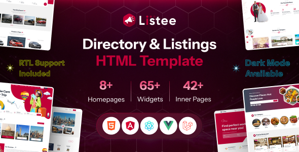 Listee - Local Business Directory & Classified Marketplace Template