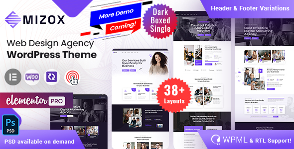 Mizox - Digital Agency WordPress