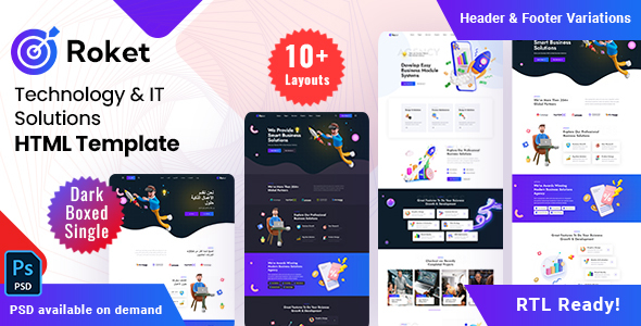 Roket - Technology & IT Solutions HTML Template listing image