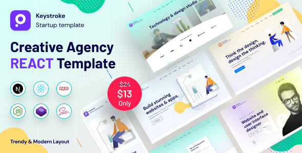 Keystroke React Nextjs Agency Template