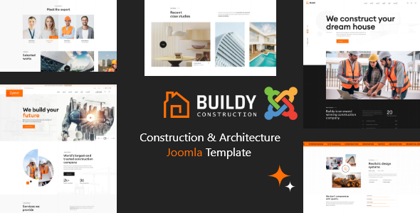 Buildy - Construction & Architecture Joomla 6 Template