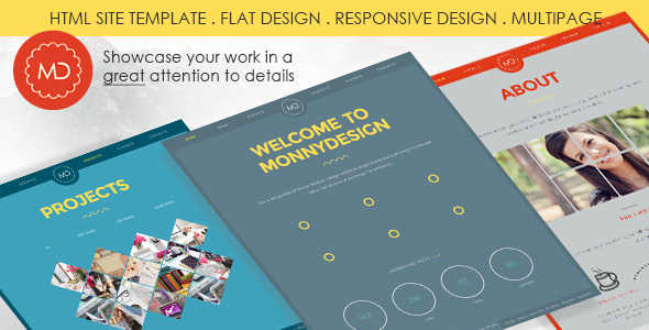 Preview image for MD - Multipage HTML Portfolio Template