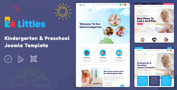 Littles - Kindergarten & Preschool Joomla 4, 5 & 6 Template
