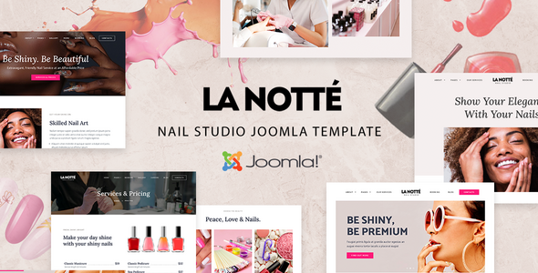 La Notte - Nail Salon Beauty Parlour Joomla 6 Template | Beautician
