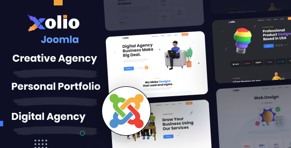 Xolio - Creative Agency & Portfolio Joomla 6 Template