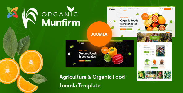 Munfirm - Organic & Healthy Food Joomla 6 Template