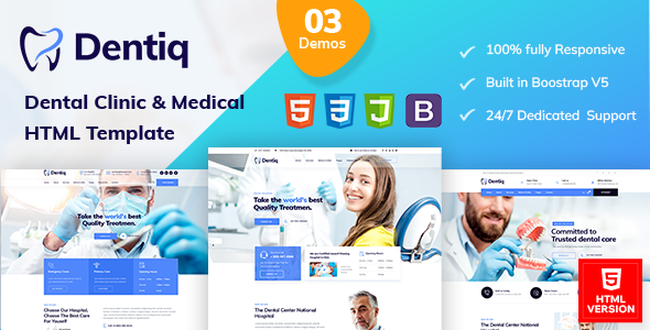 Dentiq | Dental & Medical HTML Template