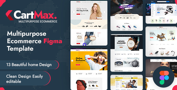 Cartmax – Multipurpose Ecommerce | Figma Template