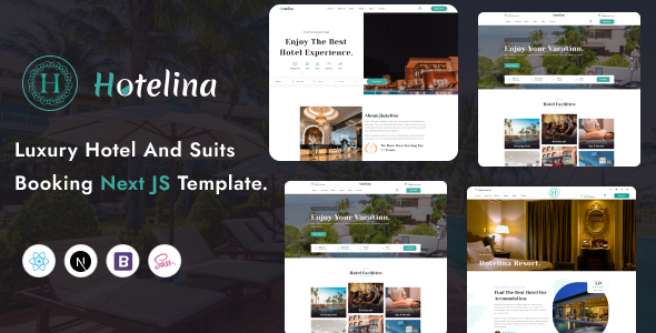 Hotelina - Hotel Booking React Next.js Template