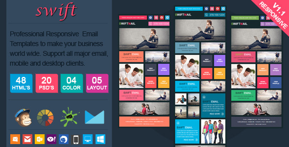 Swift - Elegant Responsive Email Template