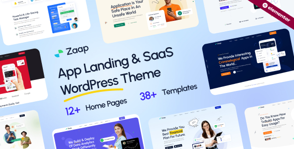 Preview image for Zaap - SaaS & App WordPress Theme