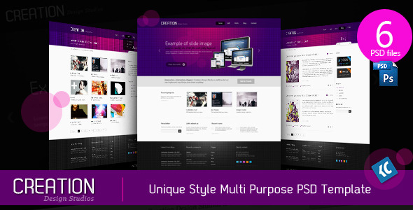 Unique Style Multi Purpose PSD Template