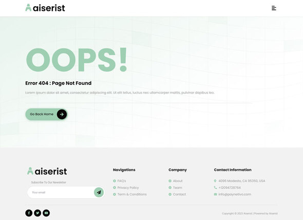 Aiserist - Virtual Assistant Service Elementor Template Kit