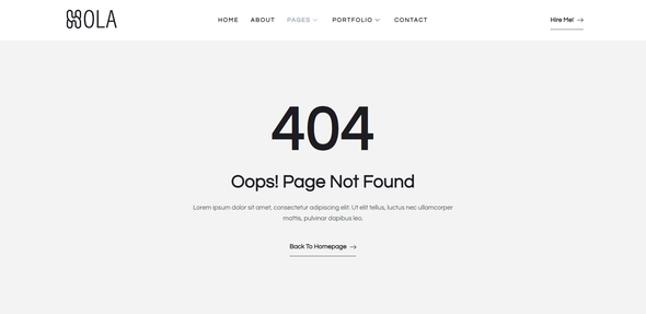 Hola - Personal Portfolio Elementor Template Kit