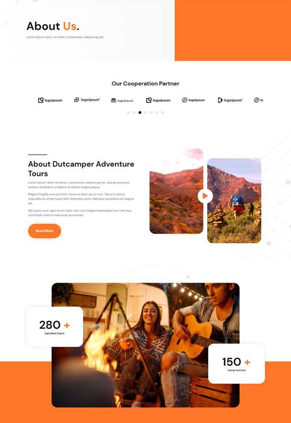 Dutcamper - Camping & Adventure Elementor Template Kit