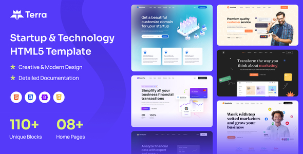 Terra - Startup & Technology HTML5 Template