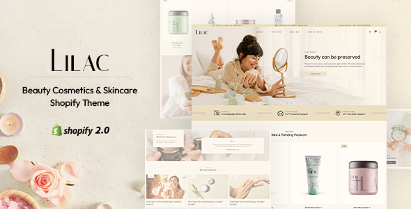 Lilac - Beauty Cosmetic Shopify Theme product preview