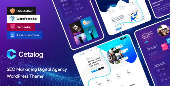Product preview supplied for Cetalog - Marketing & SEO Agency WordPress Theme + RTL