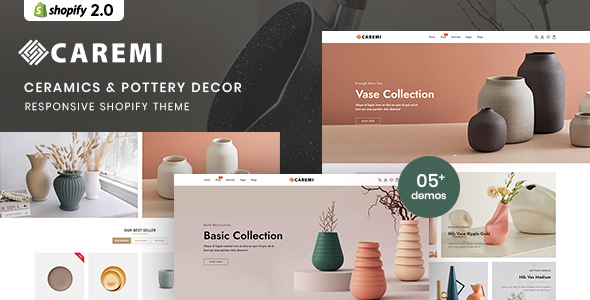 Product preview supplied for Caremi - Ceramics & Pottery Decor Shopify Theme