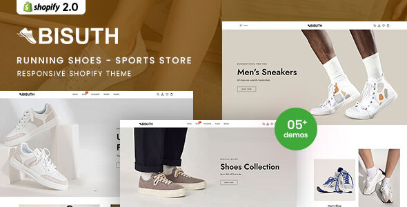 Bisuth - Running Shoes, Sports Shoes & Clothes Shopify 2.0 Theme